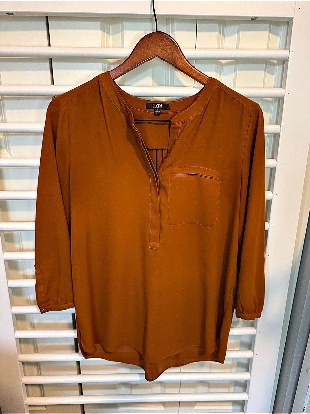 NYDJ Blouse in Burnt Orange